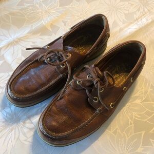Men’s Brown Leather Sperry Topsider Boat Shoes